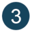 número 3 dentro de un círculo